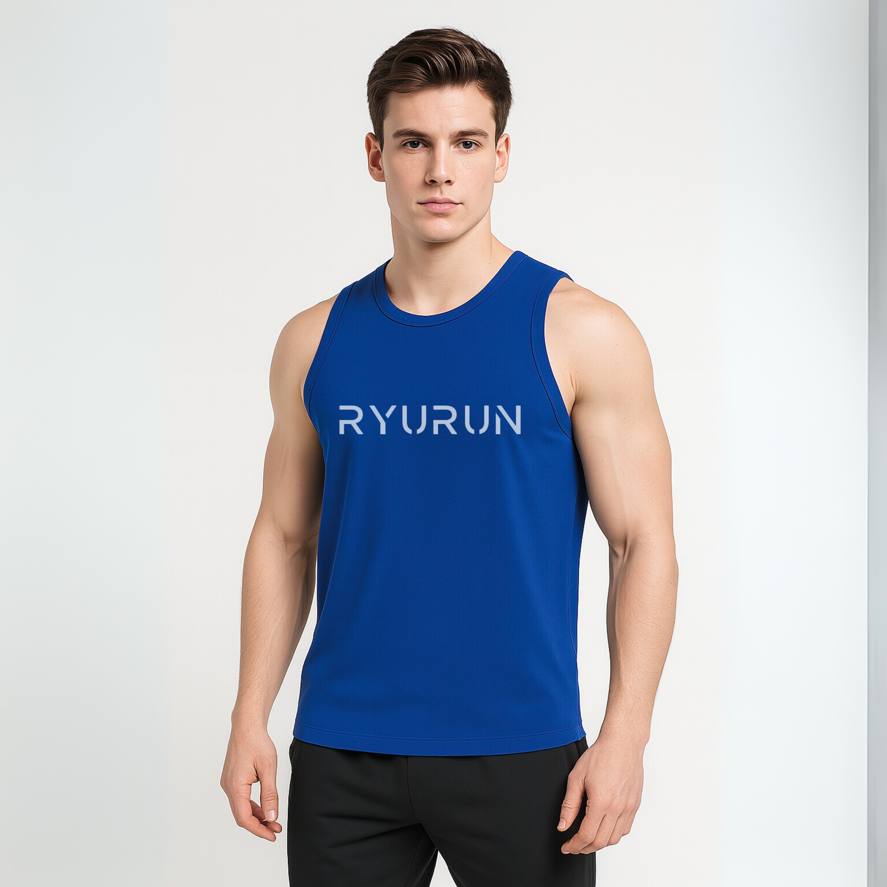 Muscle Mesh Gym Vest | Blue