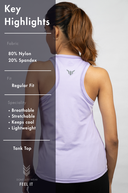 Women Lavender Tank Top