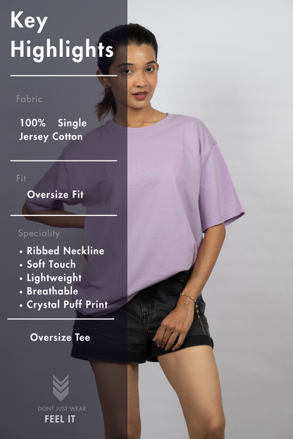 Oversized Aerella T Shirt | Lavender