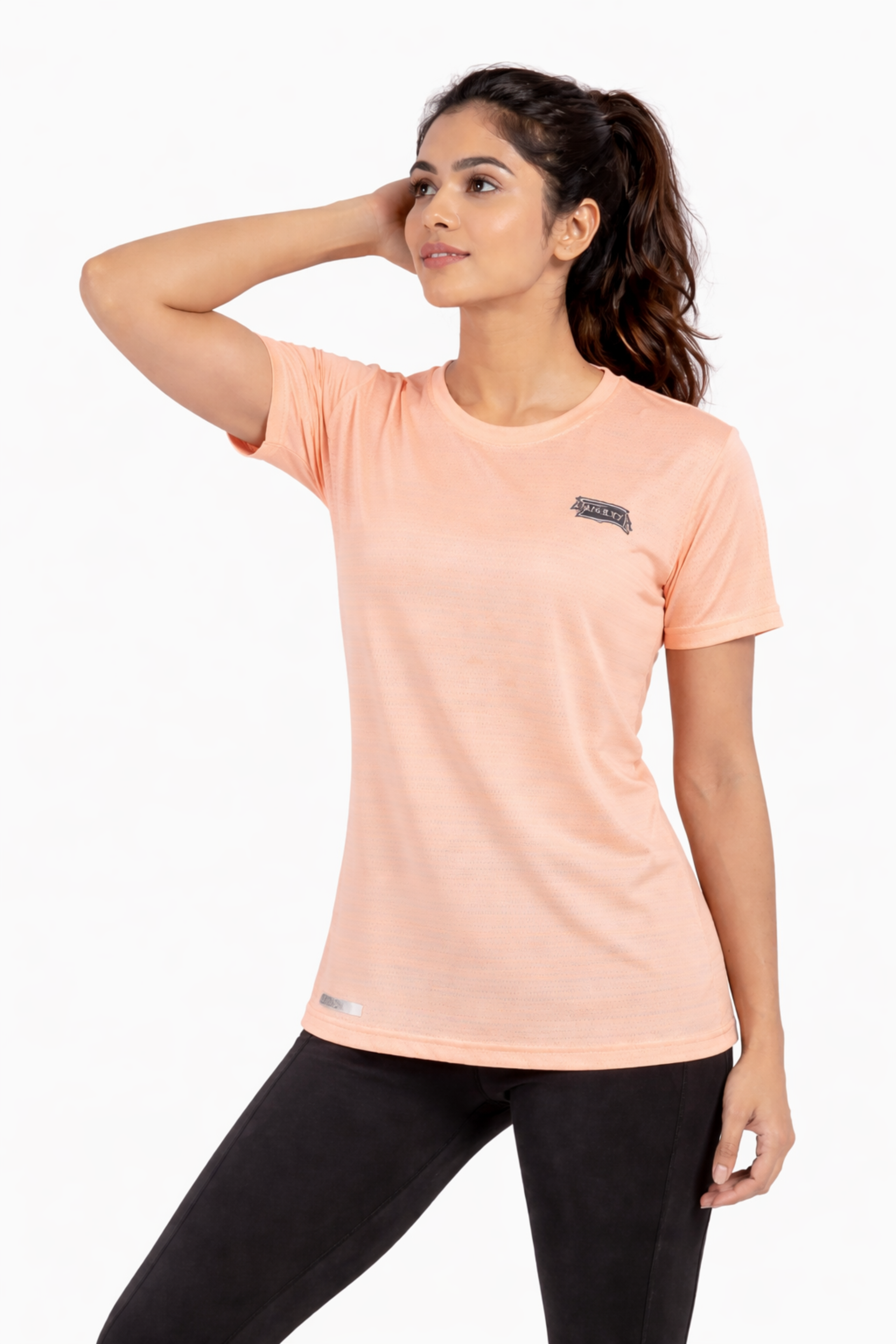 Women Pink Active T-Shirt