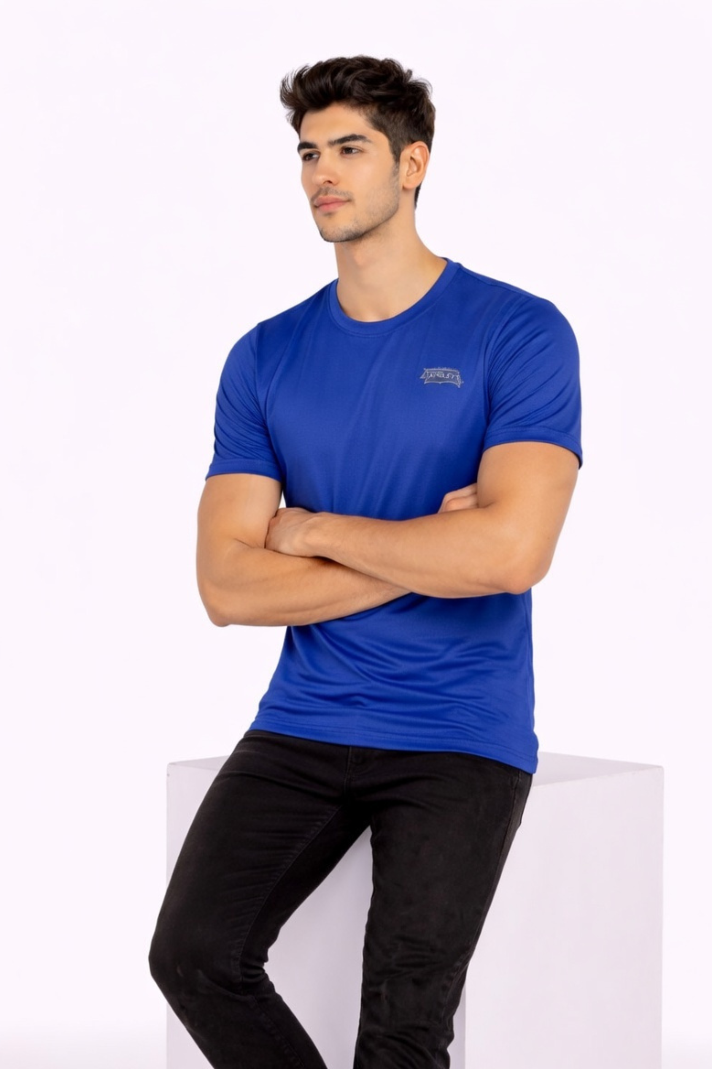 Men Navy Active T-Shirt