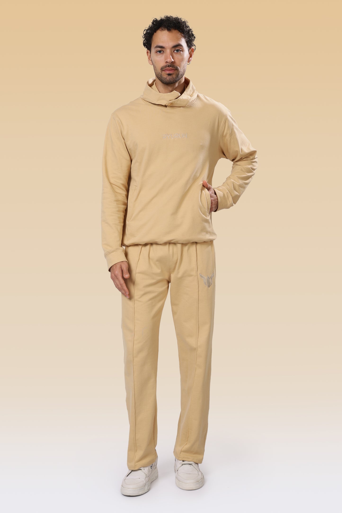 12 Month  Beige Hoodies