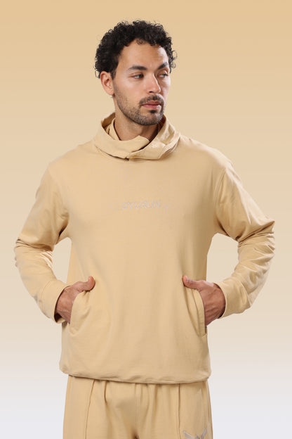 12 Month  Beige Hoodies