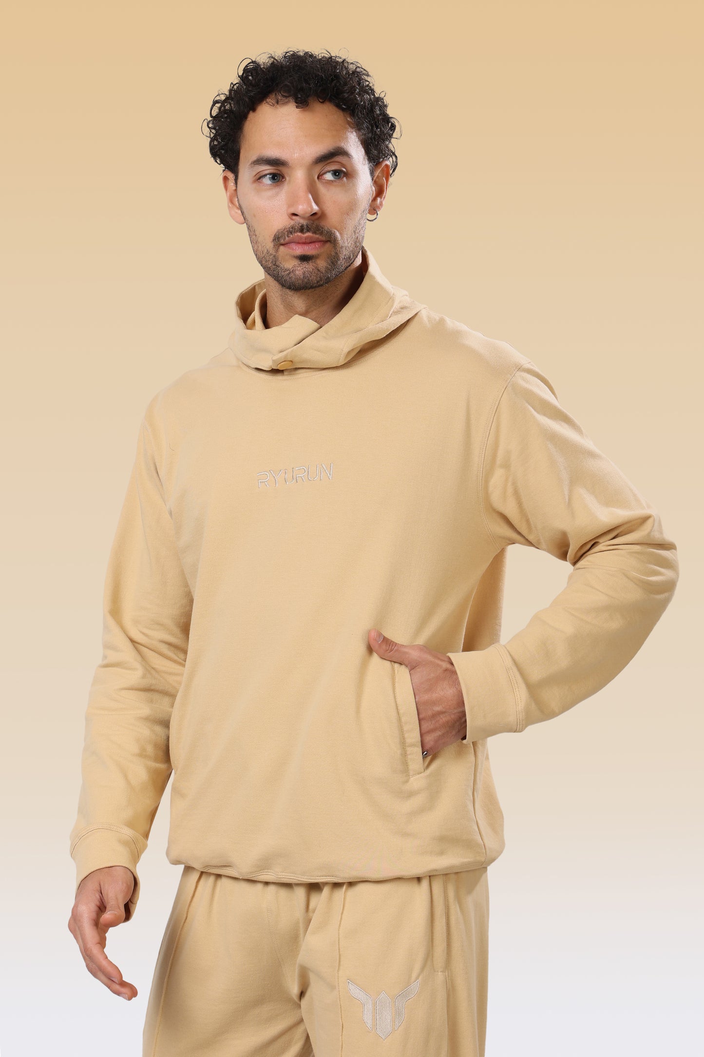 12 Month  Beige Hoodies