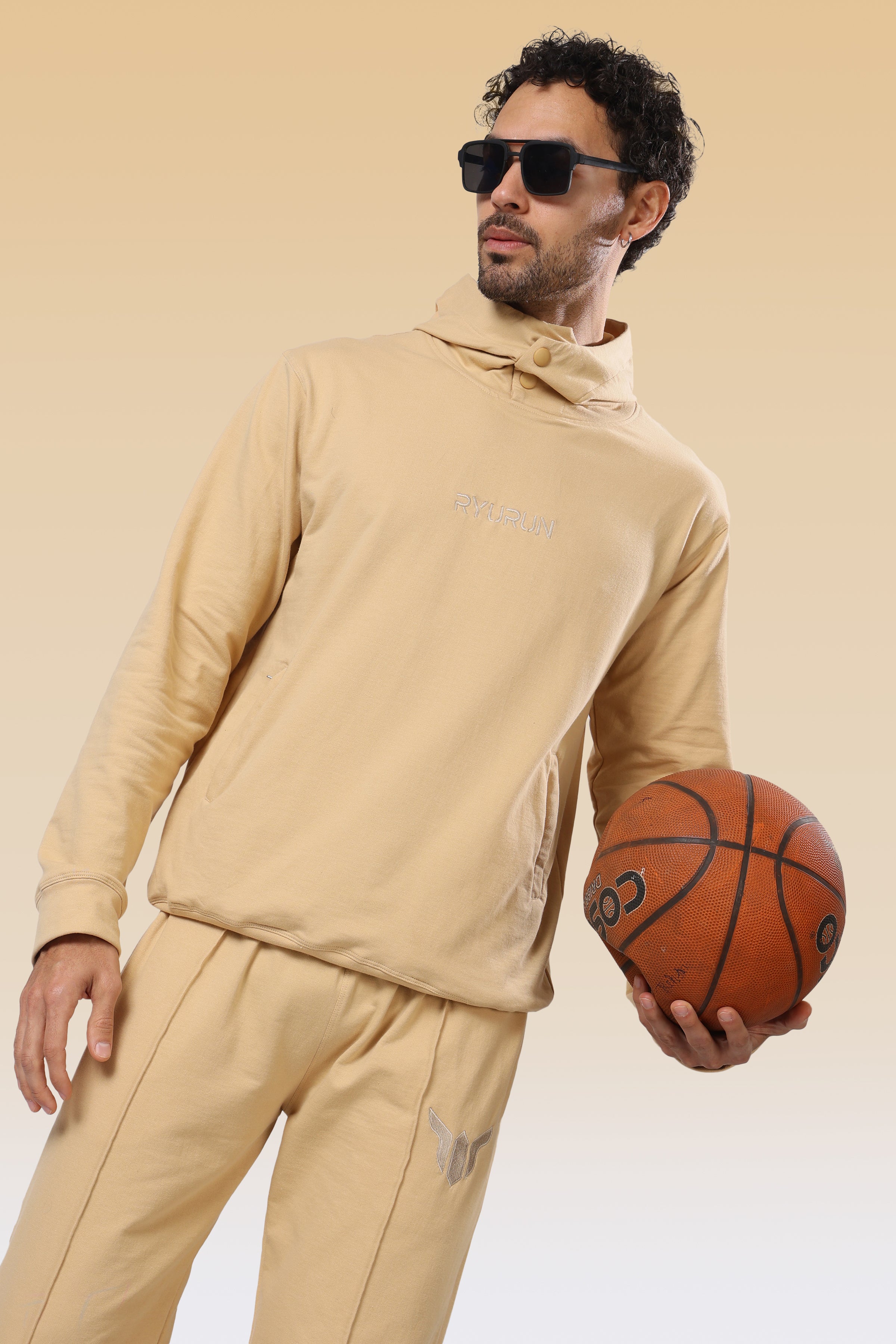 12 Month  Beige Hoodies