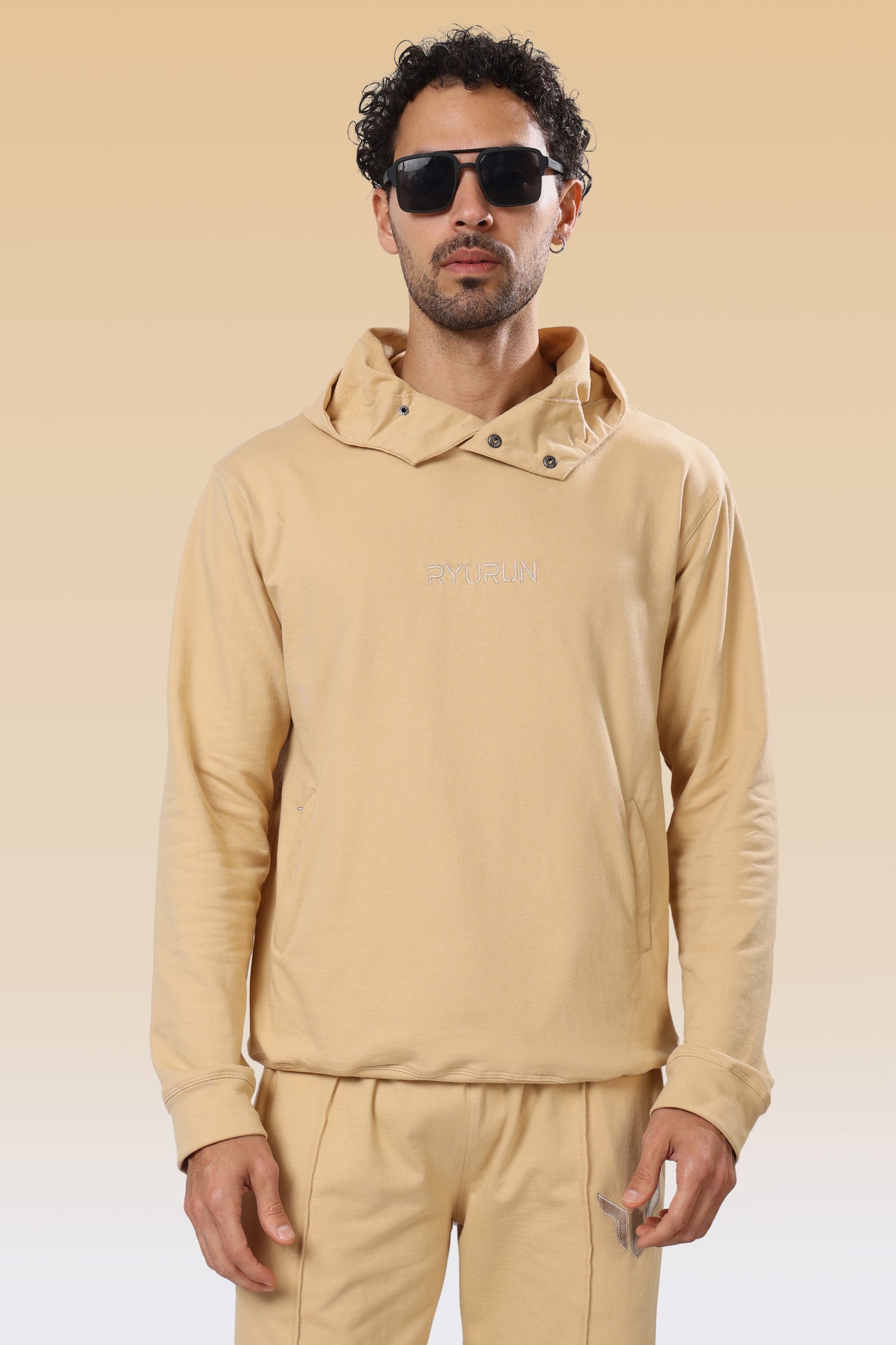 12 Month  Beige Hoodies