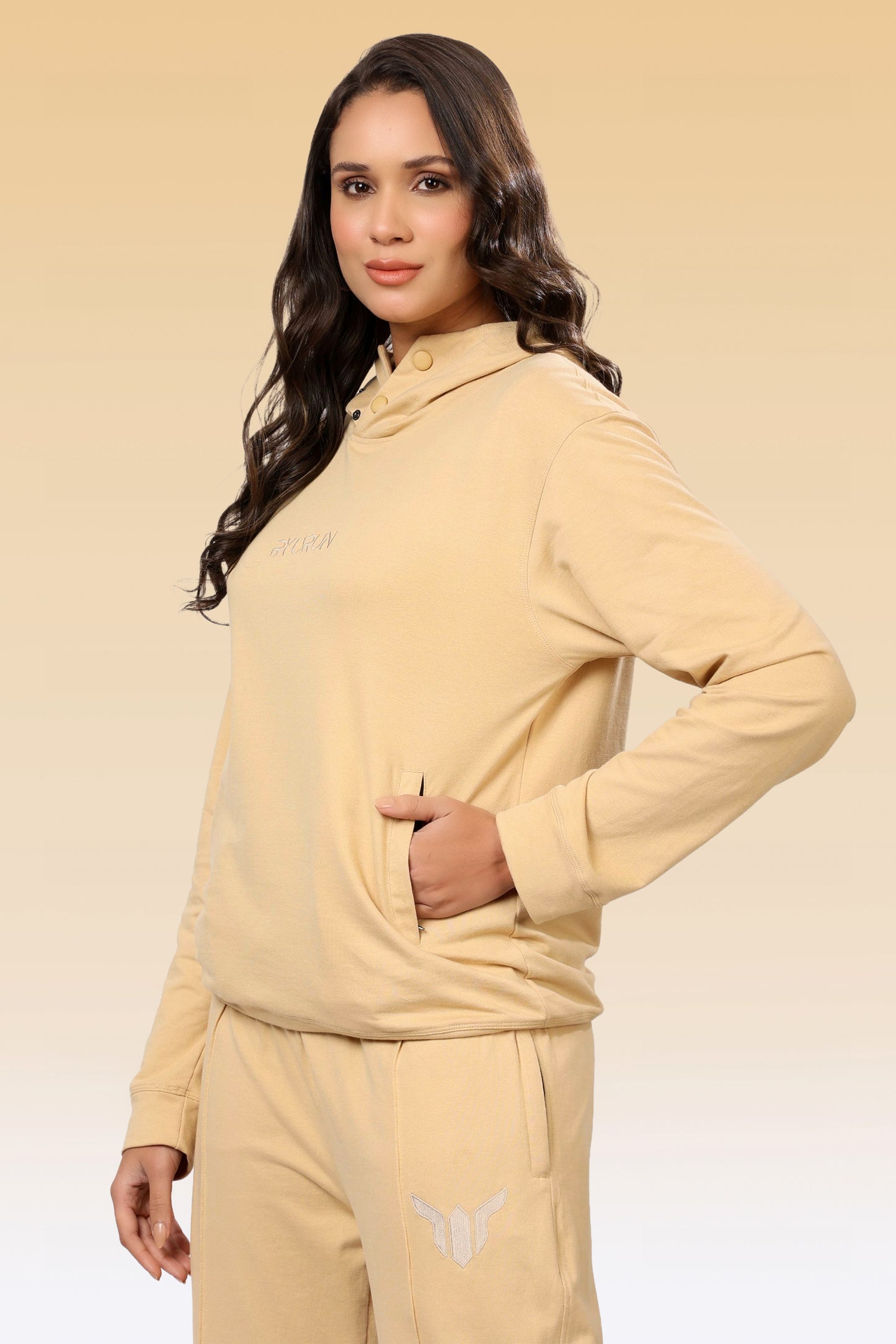 12 Month Beige Hoodies