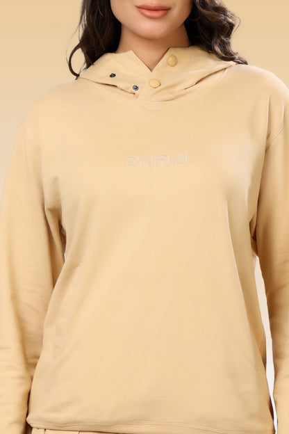 12 Month Beige Hoodies