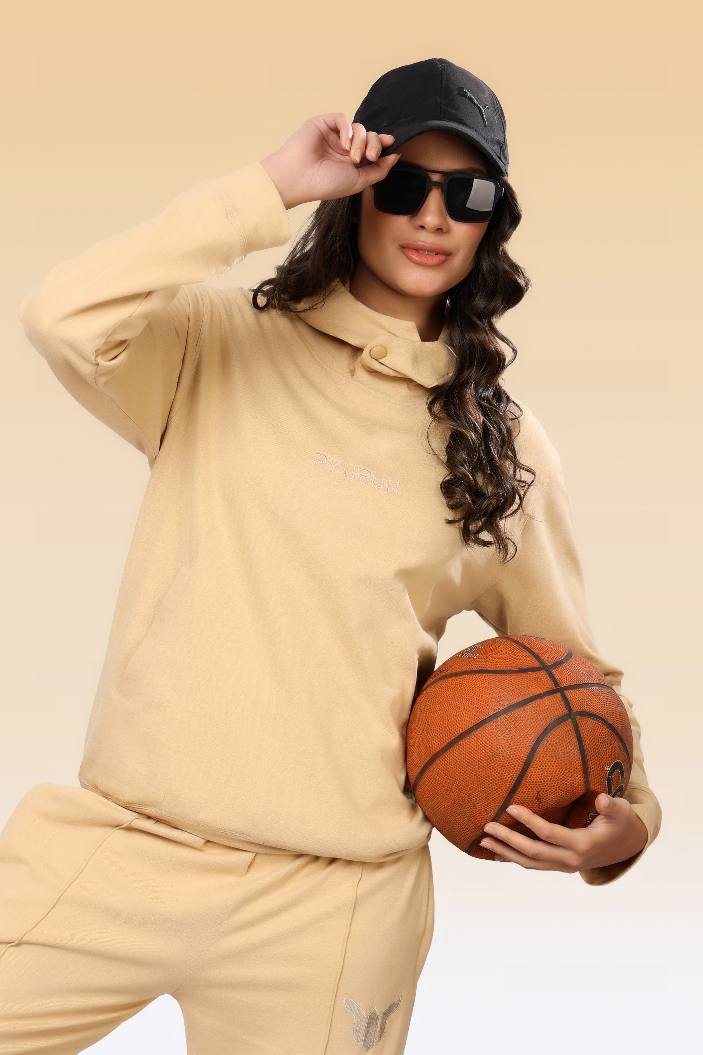 12 Month Beige Hoodies