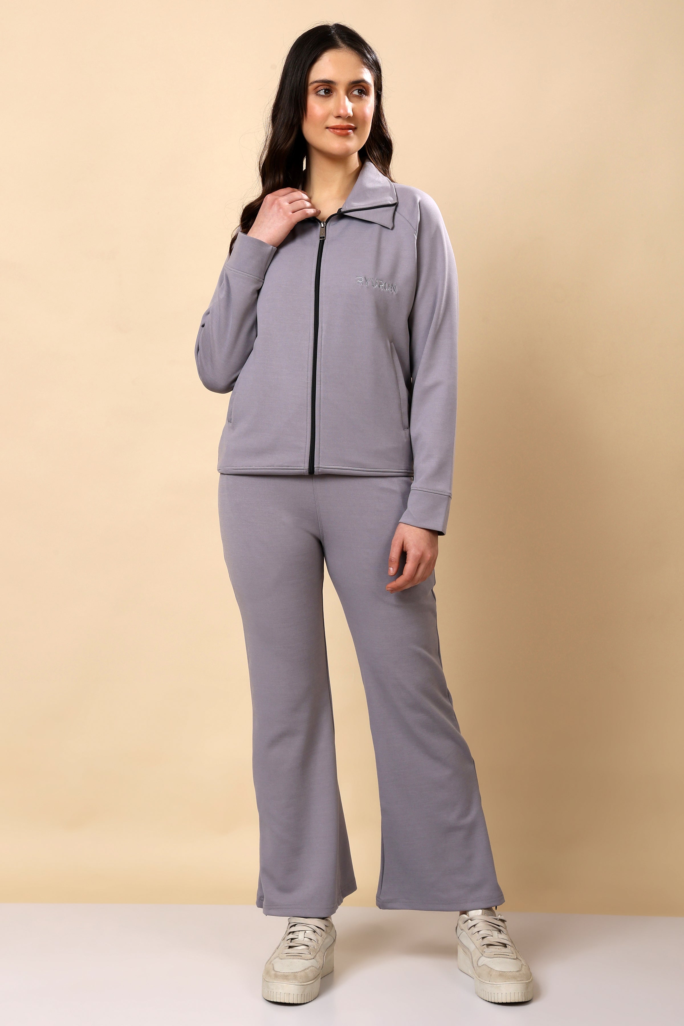 Women’s Signature Graphite Grey Zip-Up Jacket | Everyday Wear