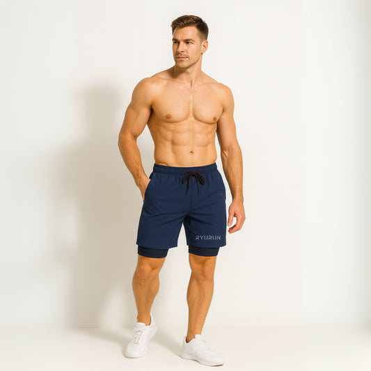 2 IN 1 Shift Short | Navy Blue