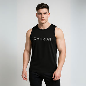 Muscle Mesh Gym Vest | Black
