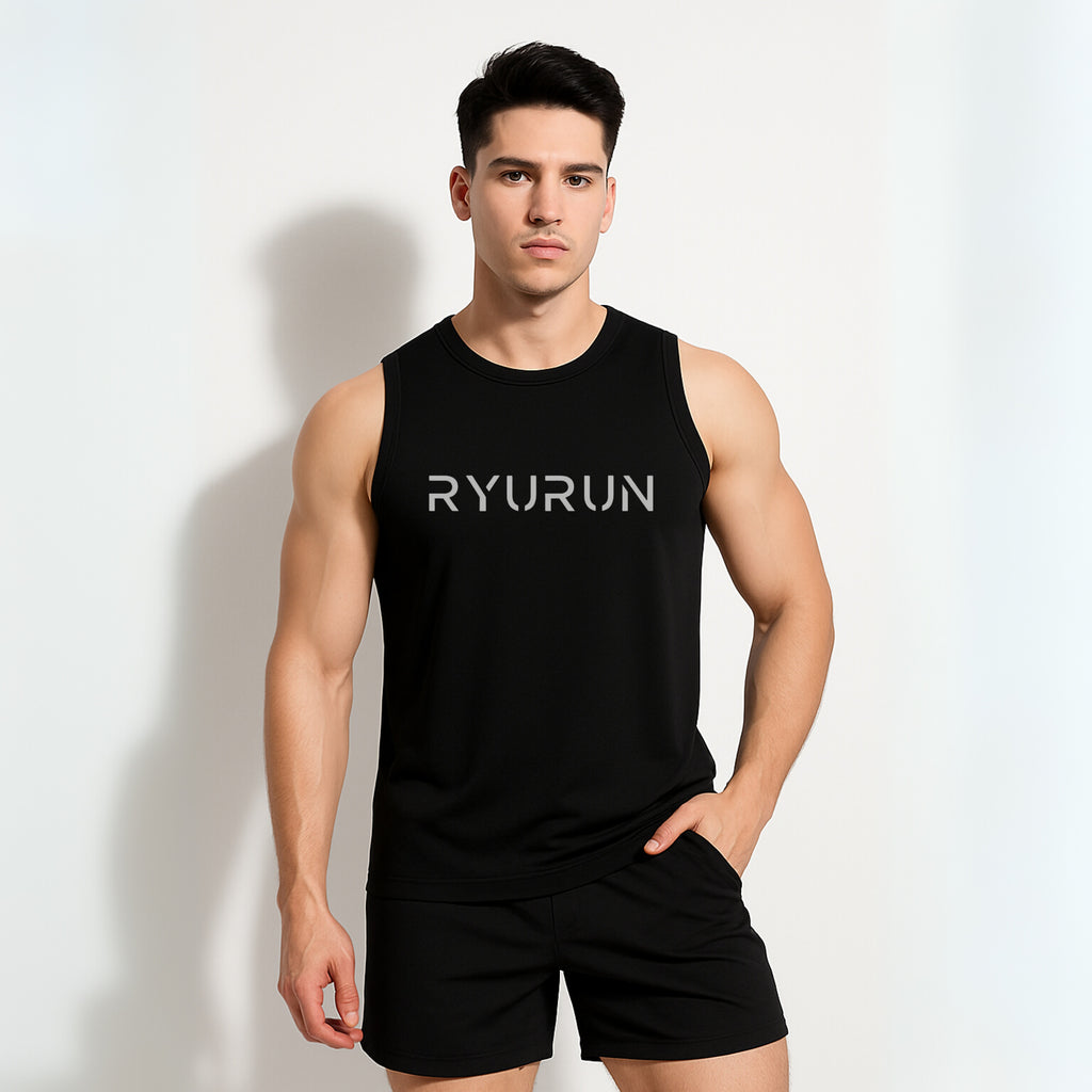 Muscle Mesh Gym Vest | Black