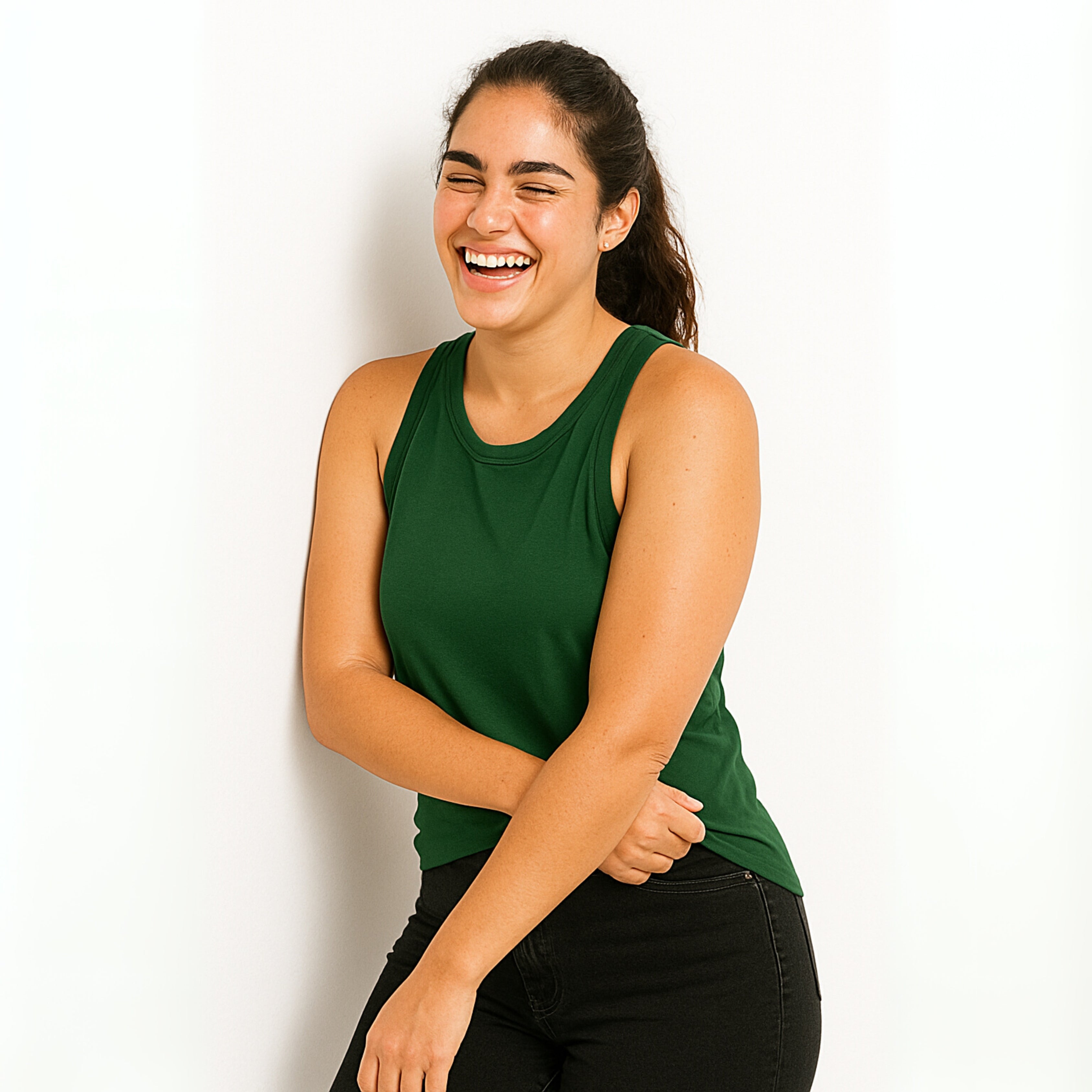 Taffy Tank Top | Bottle Green