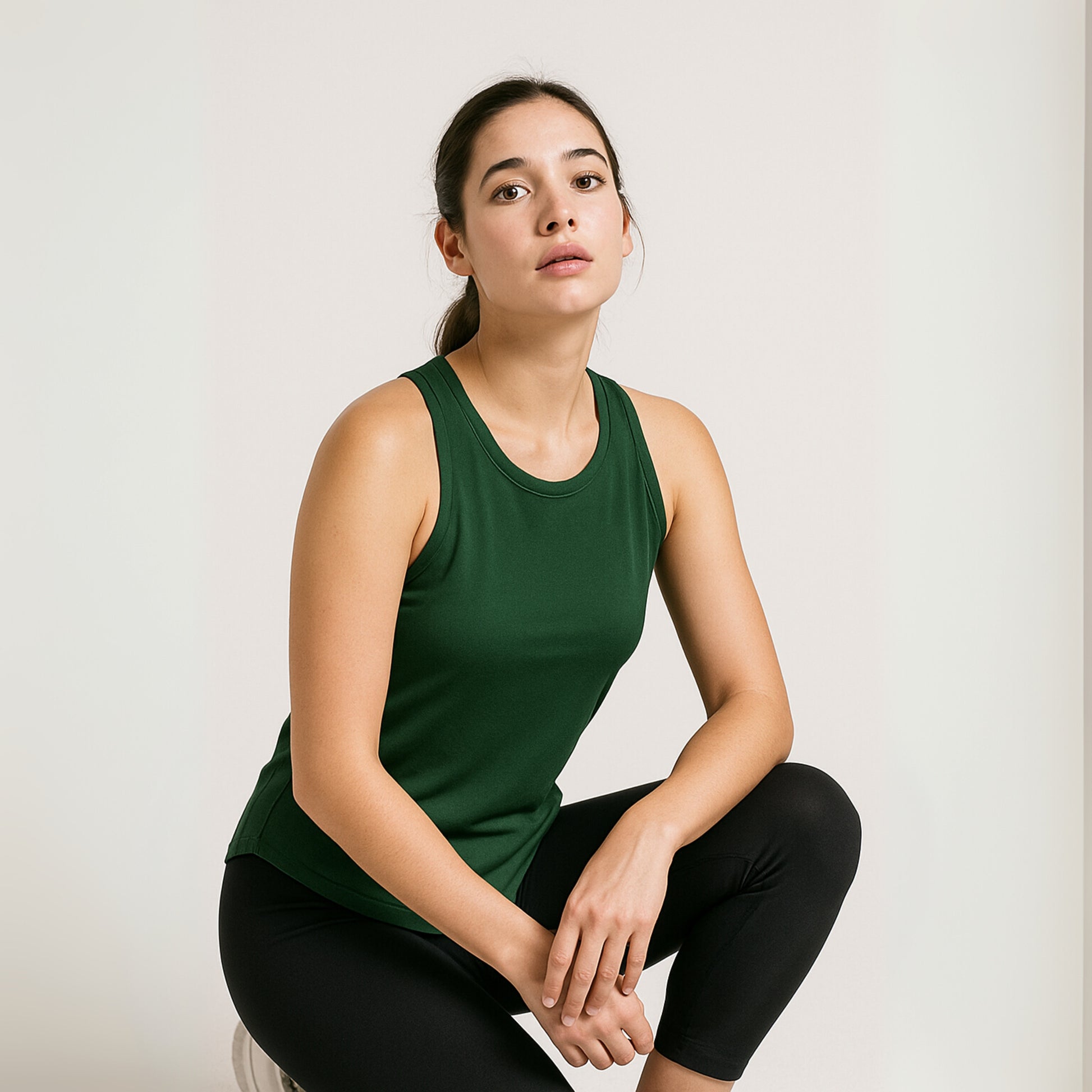 Taffy Tank Top | Bottle Green