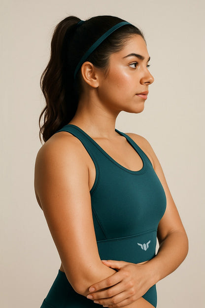 Women Emerald Green Sports Bra