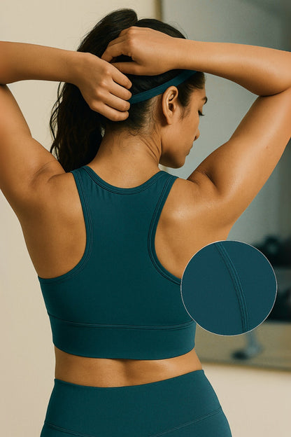 Women Emerald Green Sports Bra