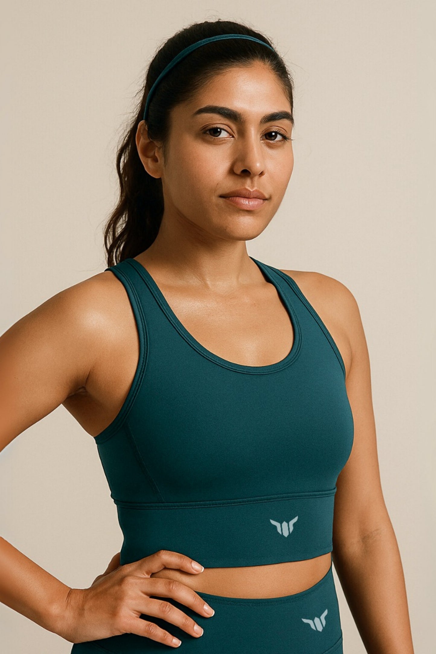 Women Emerald Green Sports Bra
