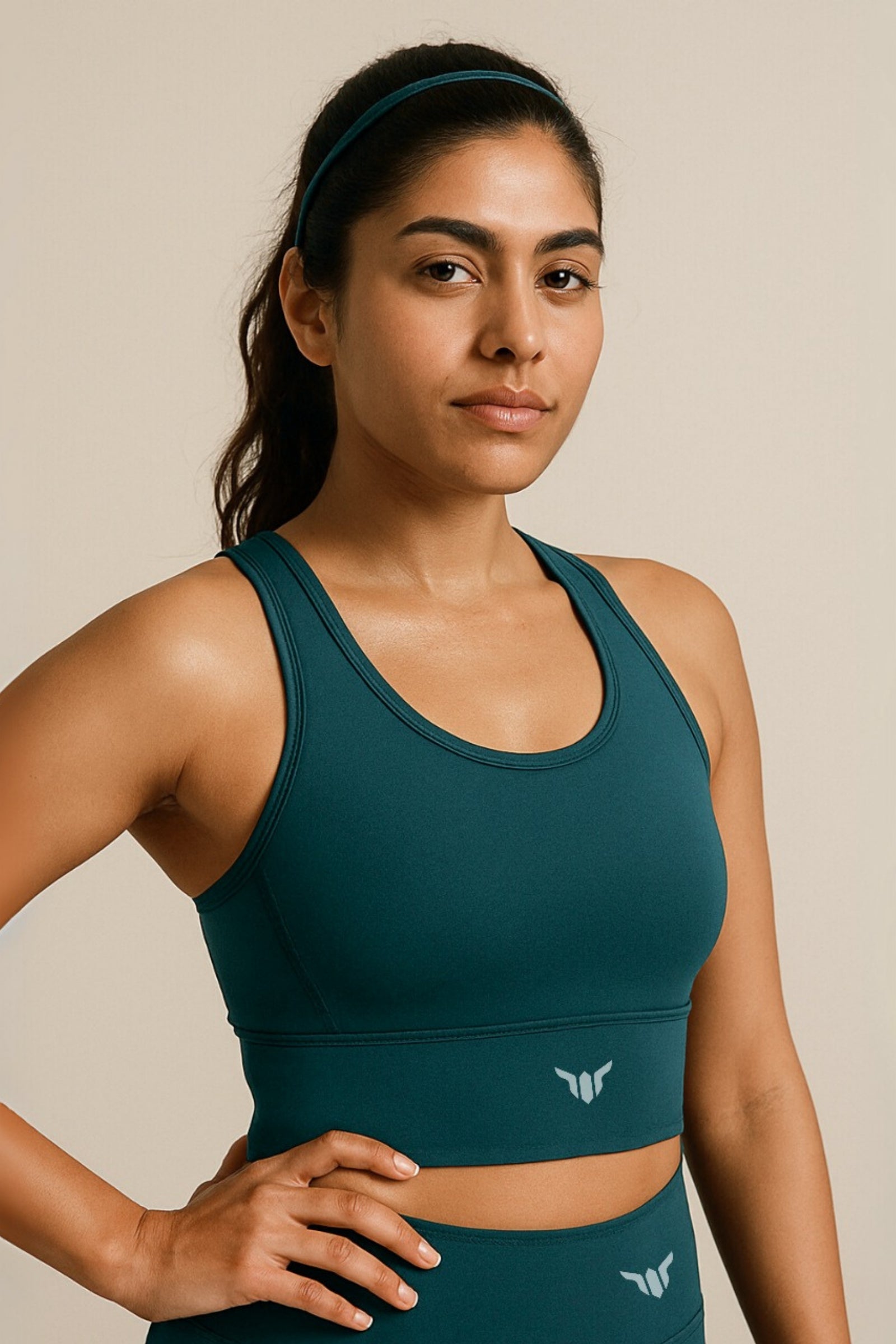 Women Emerald Green Sports Bra