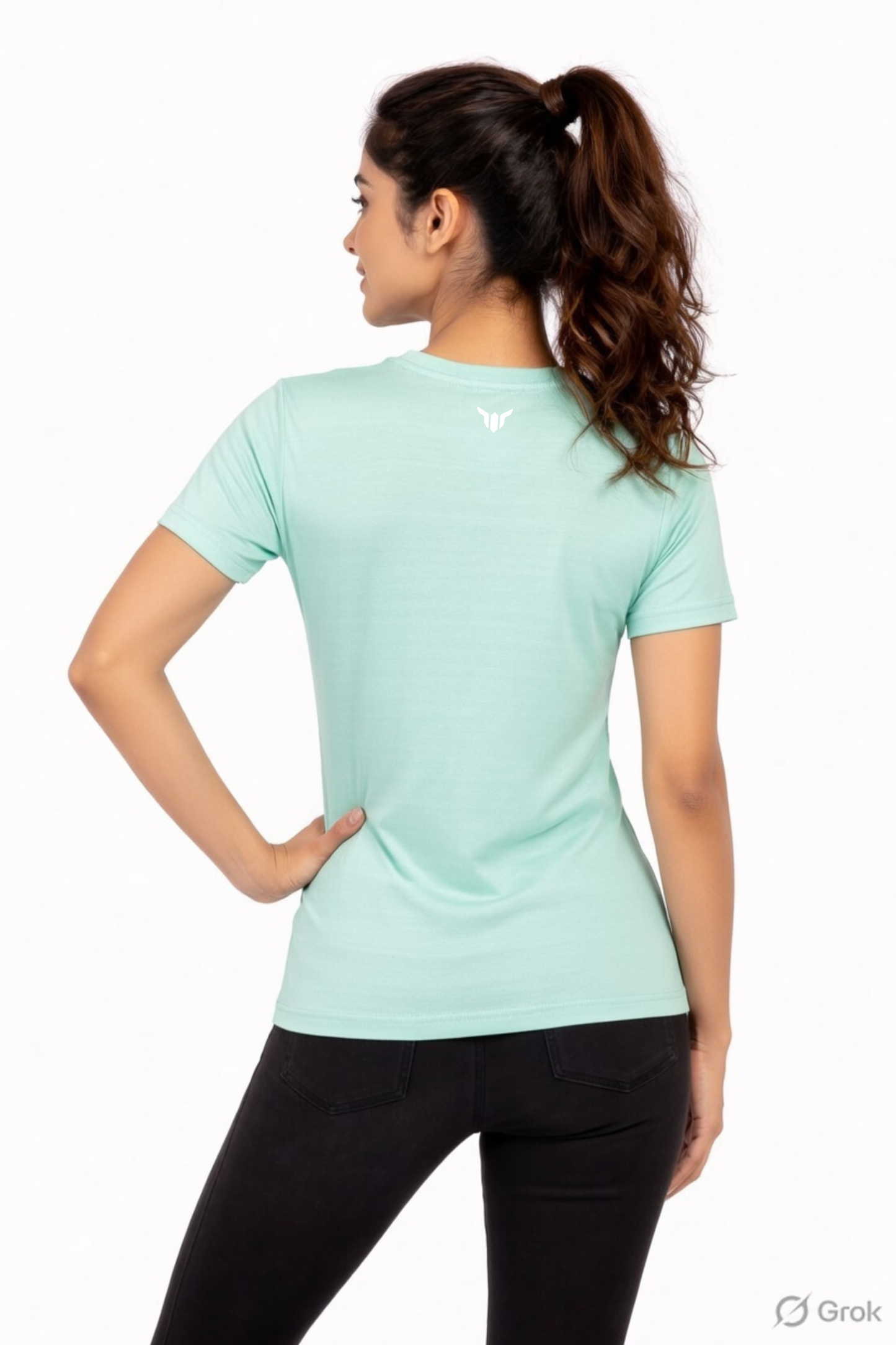 Women Sage Green Active T-Shirt