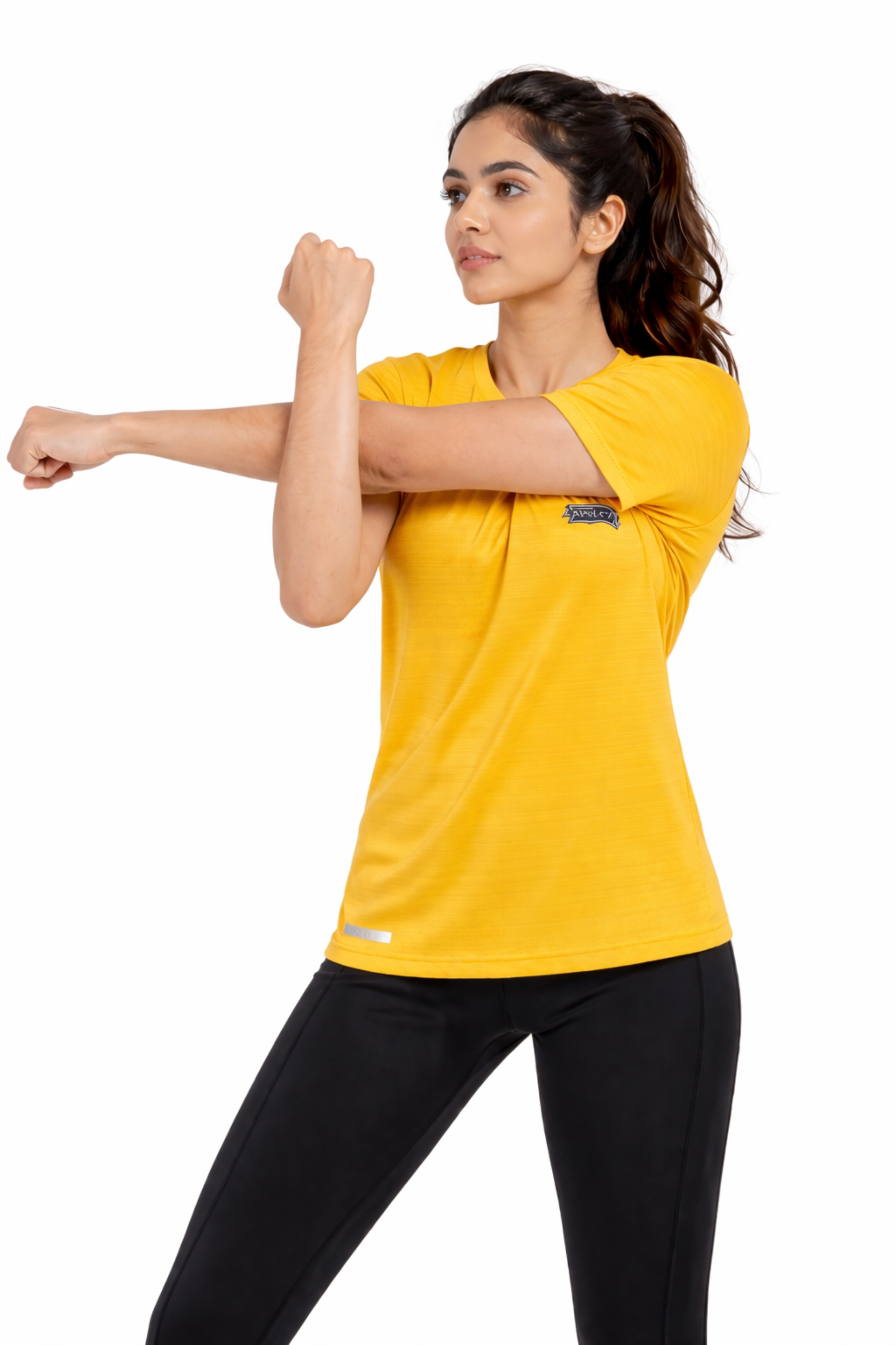 Women Yellow Active T-Shirt