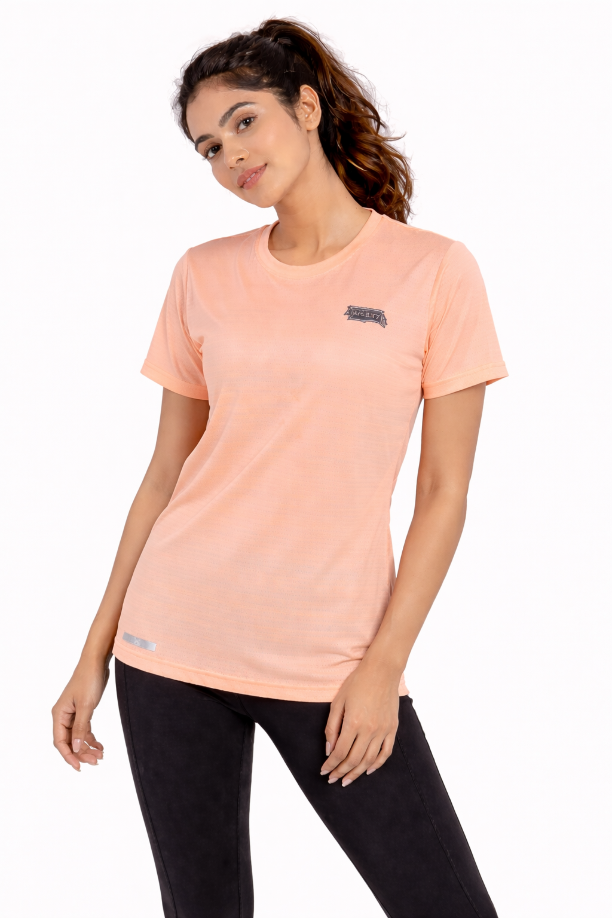 Women Pink Active T-Shirt