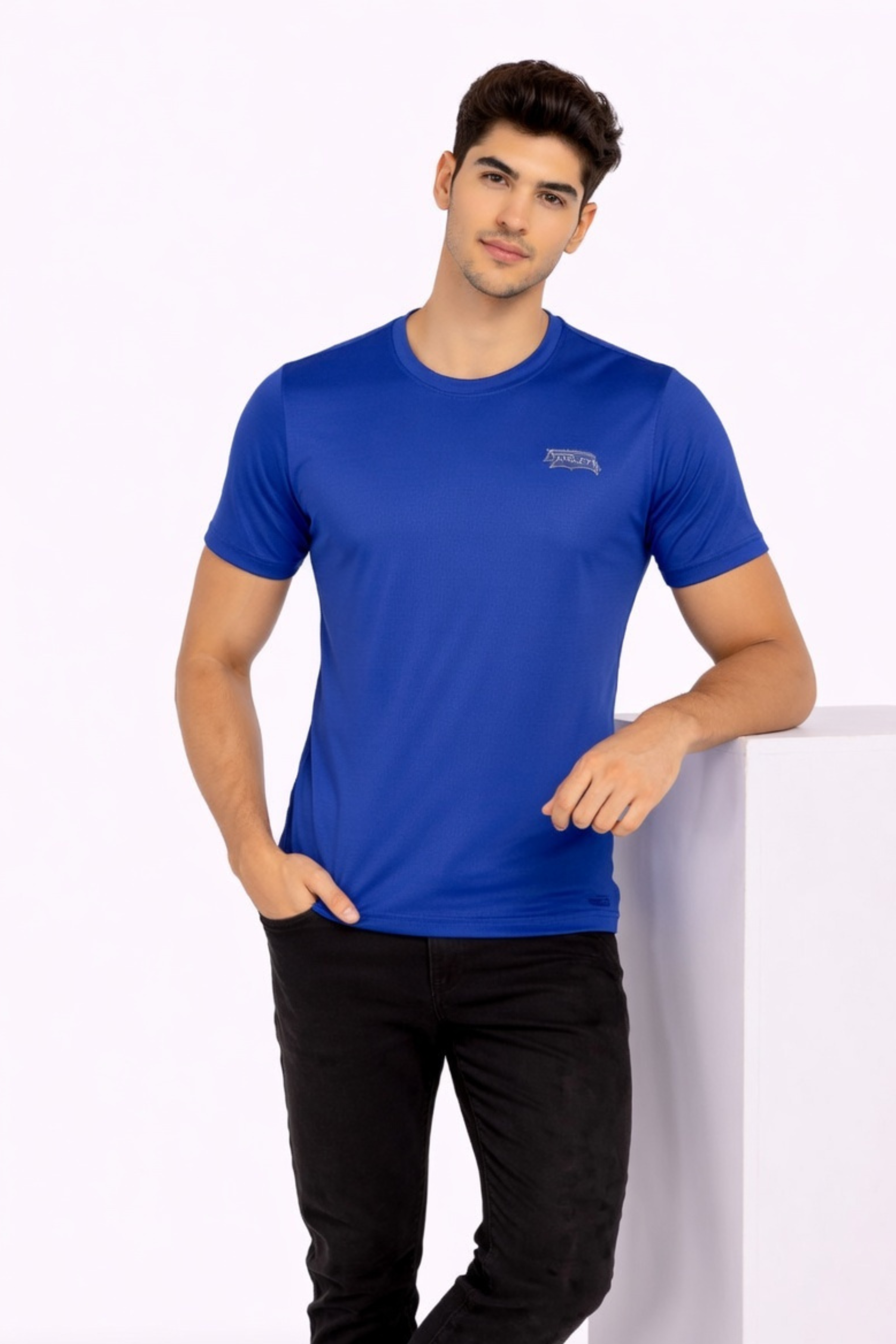 Men Navy Active T-Shirt