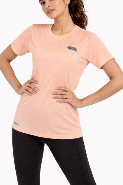 Women Pink Active T-Shirt