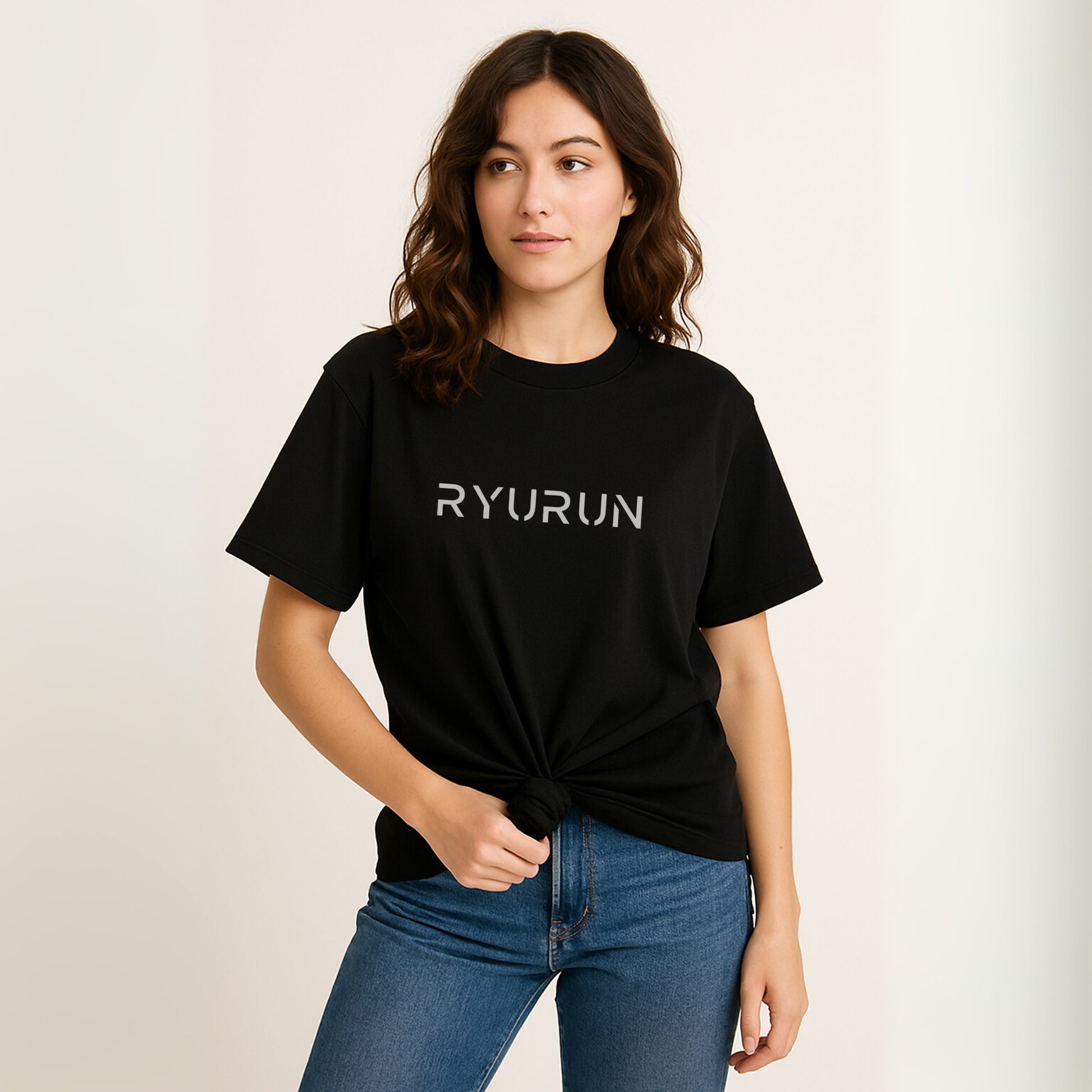 Oversized Aerella T Shirt | Black