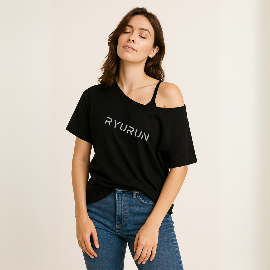Oversized Aerella T Shirt | Black