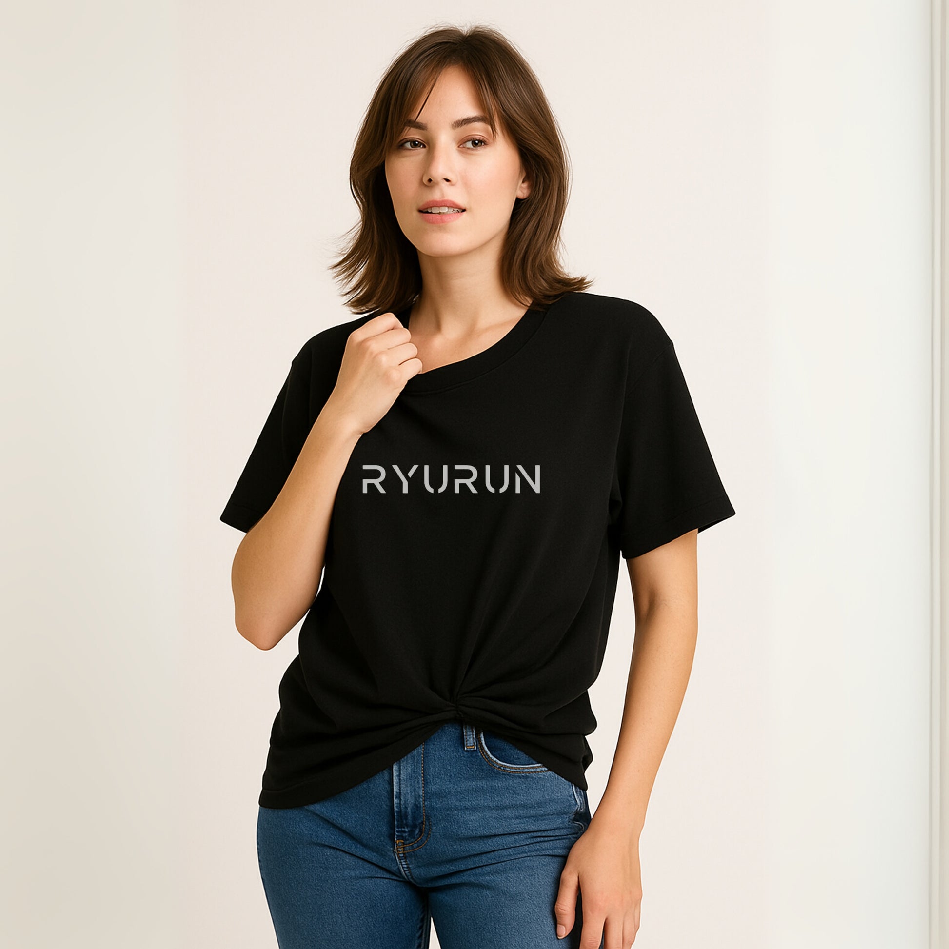 Oversized Aerella T Shirt | Black