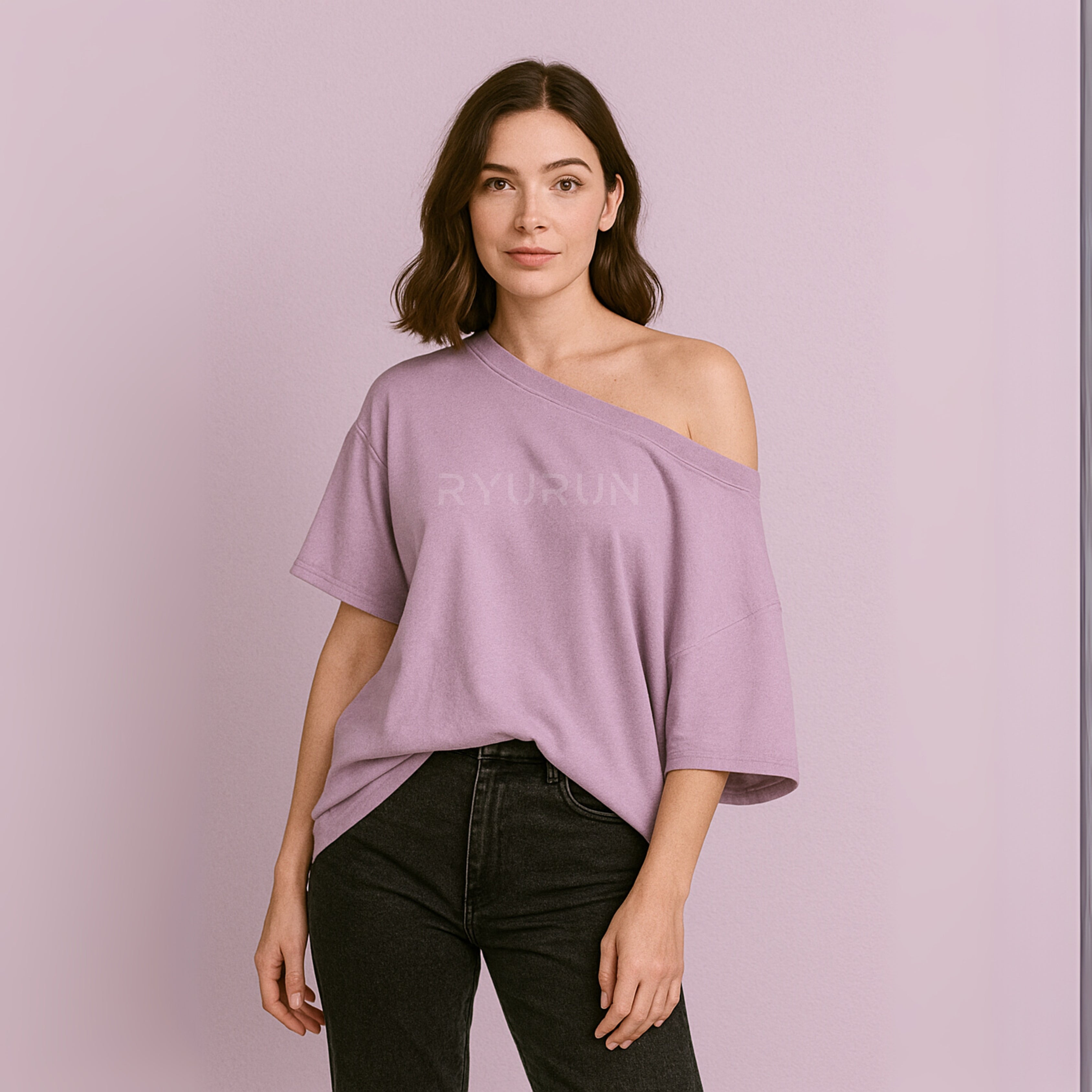 Oversized Aerella T Shirt | Lavender