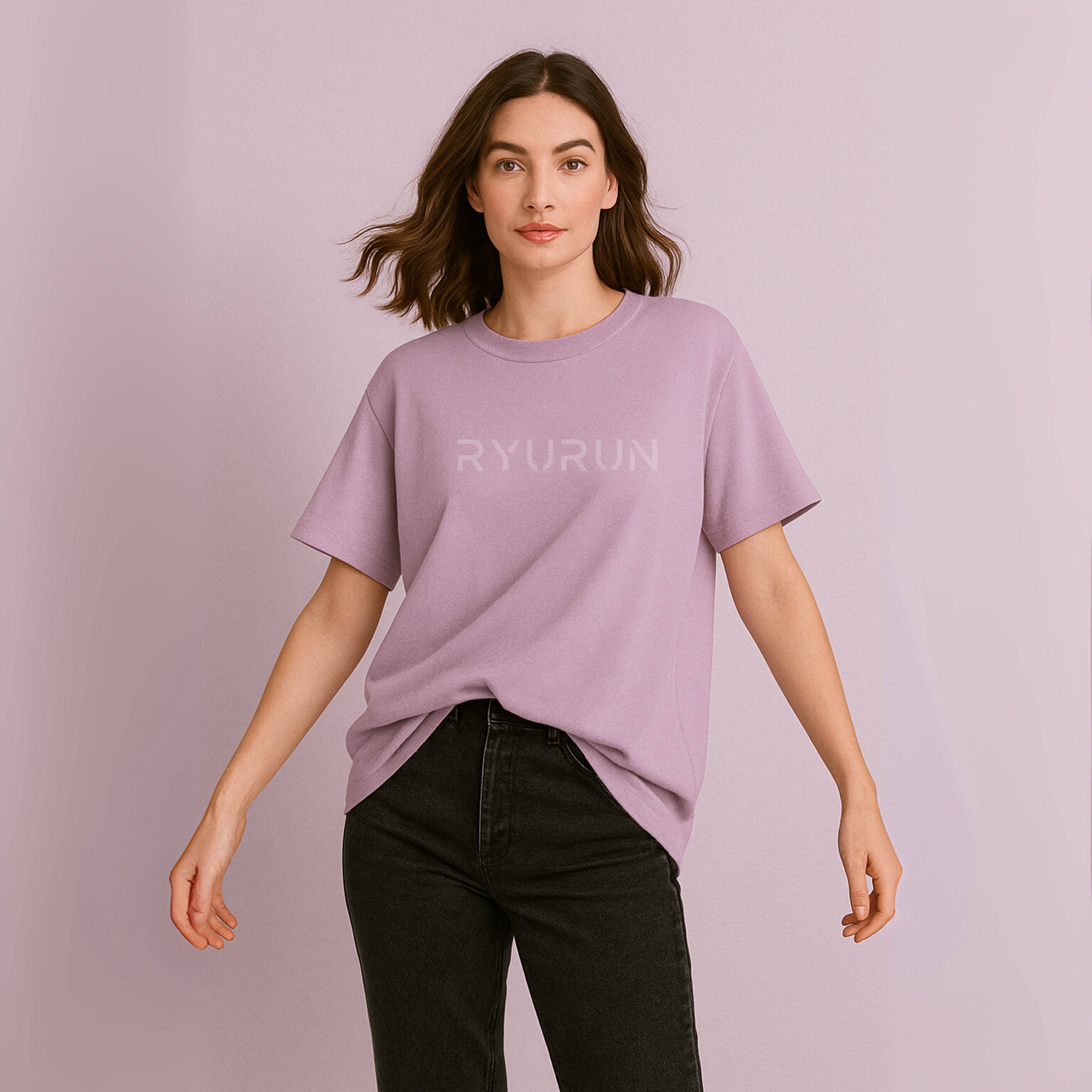Oversized Aerella T Shirt | Lavender