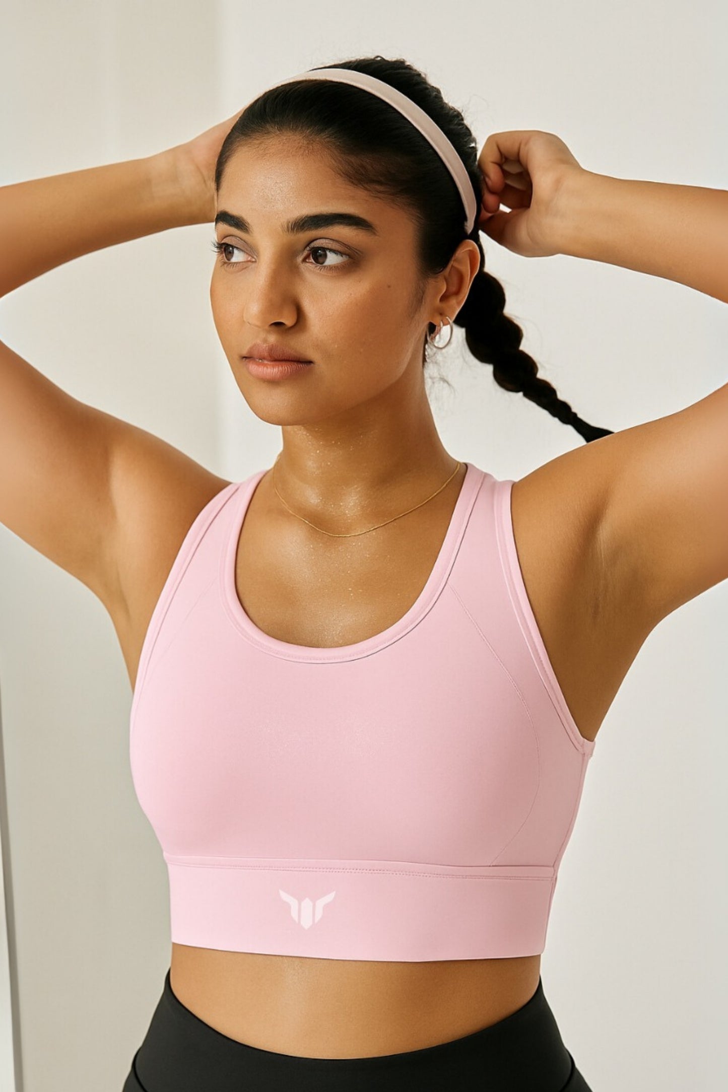 Aeroglide Sports Bra | Baby Pink